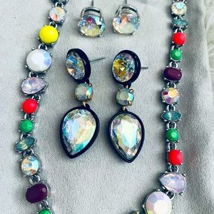 JCrew Necklace/Dangle Earrings/and Kate Spade Studs